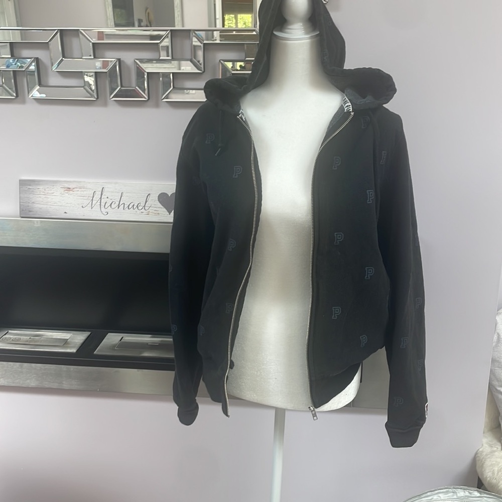 ♡PINK campus full zip up